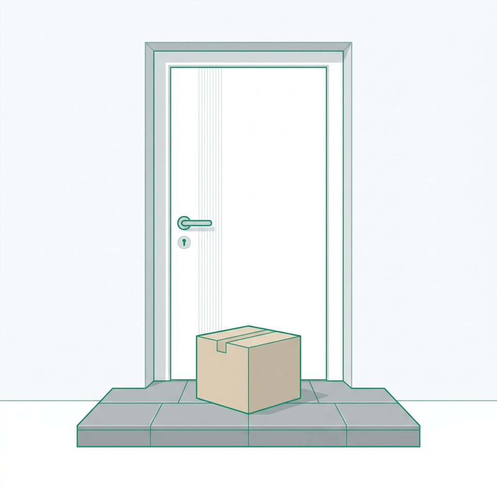 Diskrete Lieferung nach Hause